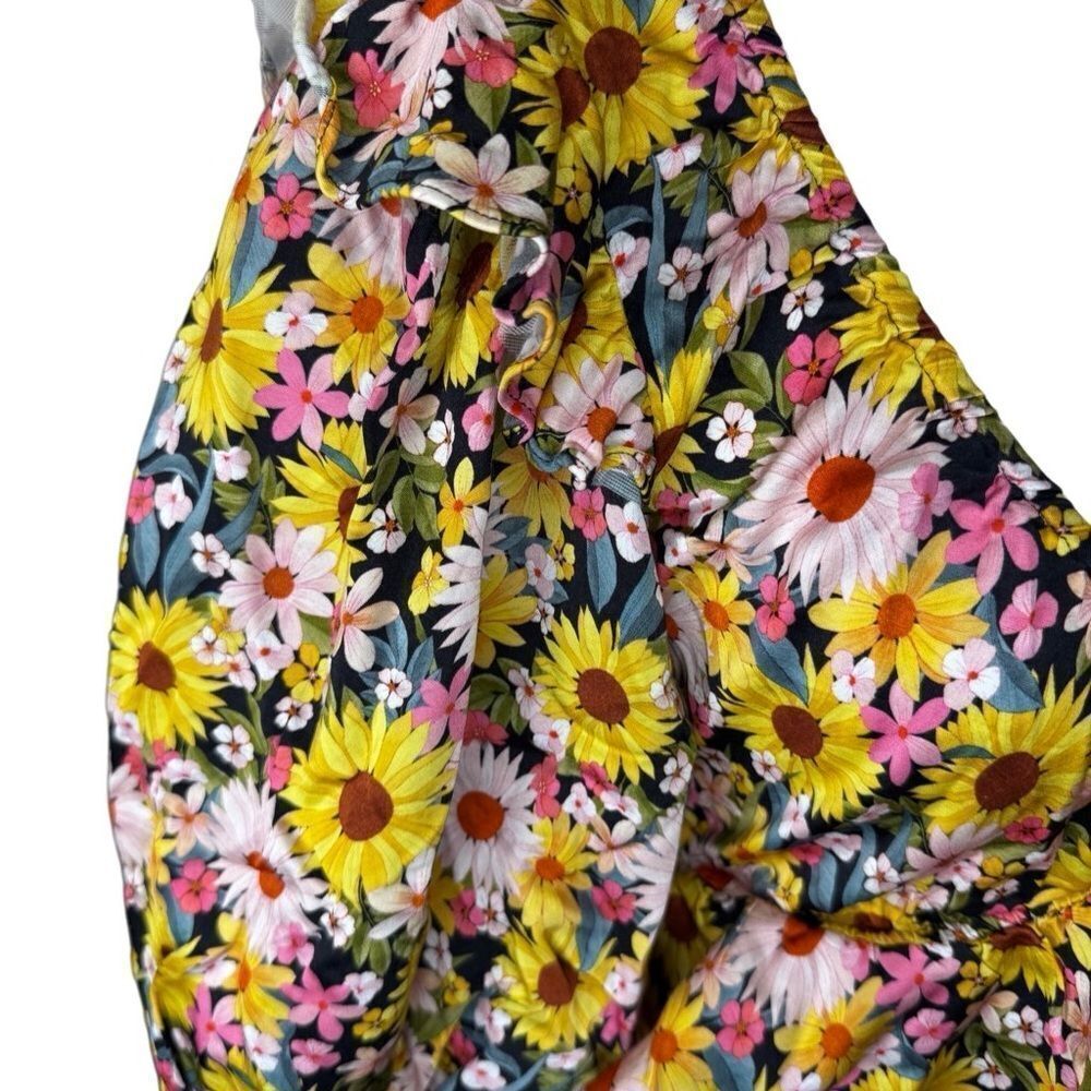 For Love & Lemons Floral Puff Sleeve Glenn crop Top size Medium - Picture 3 of 9